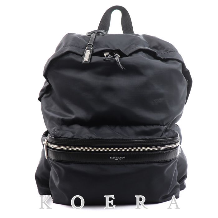 Saint Laurent Foldable Le City Backpack Black Waist Pouch