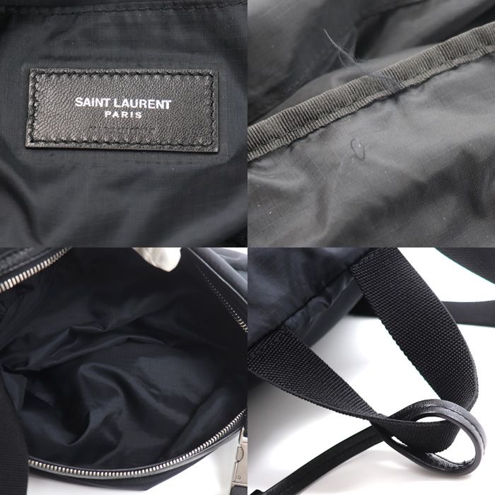 Saint Laurent Foldable Le City Backpack Black Waist Pouch — view 6