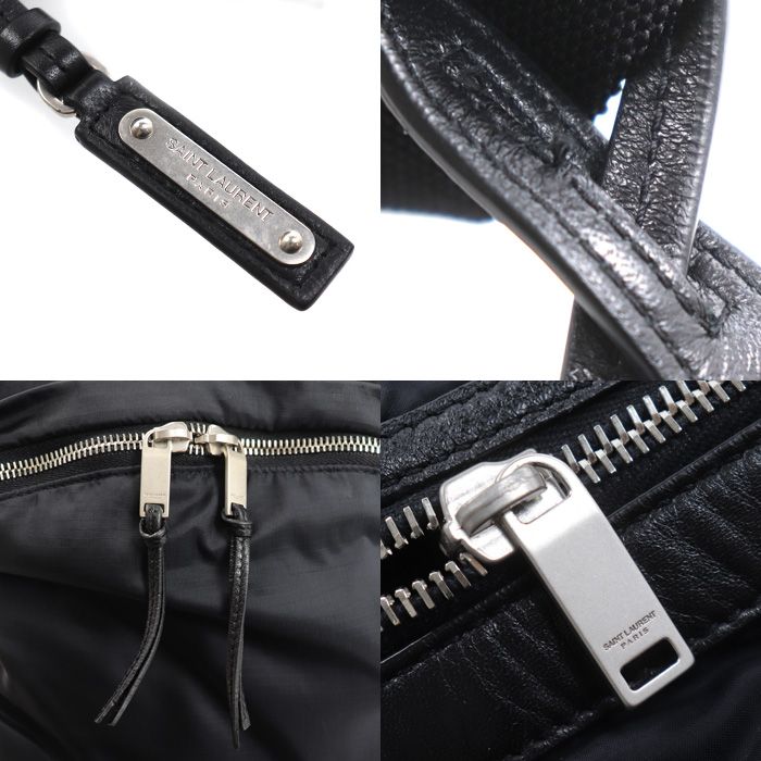 Saint Laurent Foldable Le City Backpack Black Waist Pouch — view 7