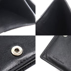Celine Triomphe Compact Wallet Bifold Black Embossed — view 5