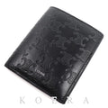 Celine Triomphe Compact Wallet Bifold Black Embossed