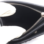 Celine Triomphe Compact Wallet Bifold Black Embossed — view 3