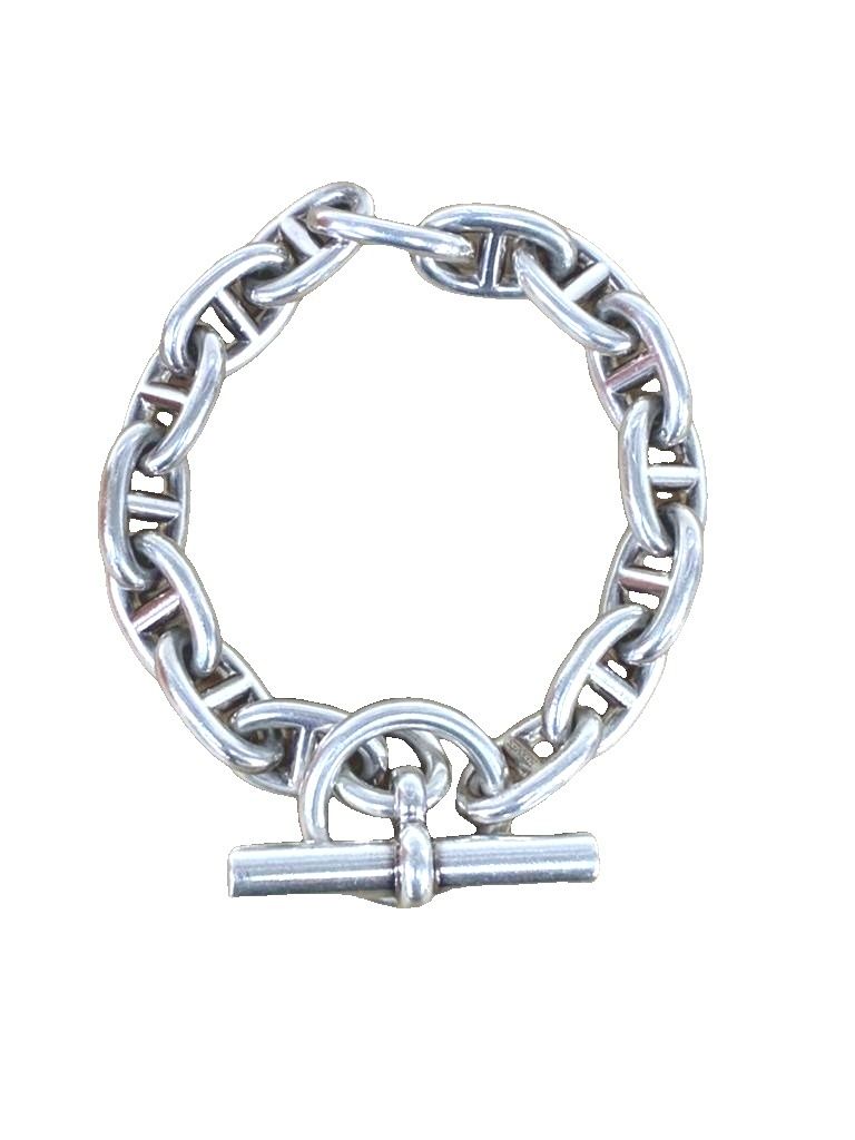 Hermes Chaine D'ancre MM Bracelet 15 Links Silver