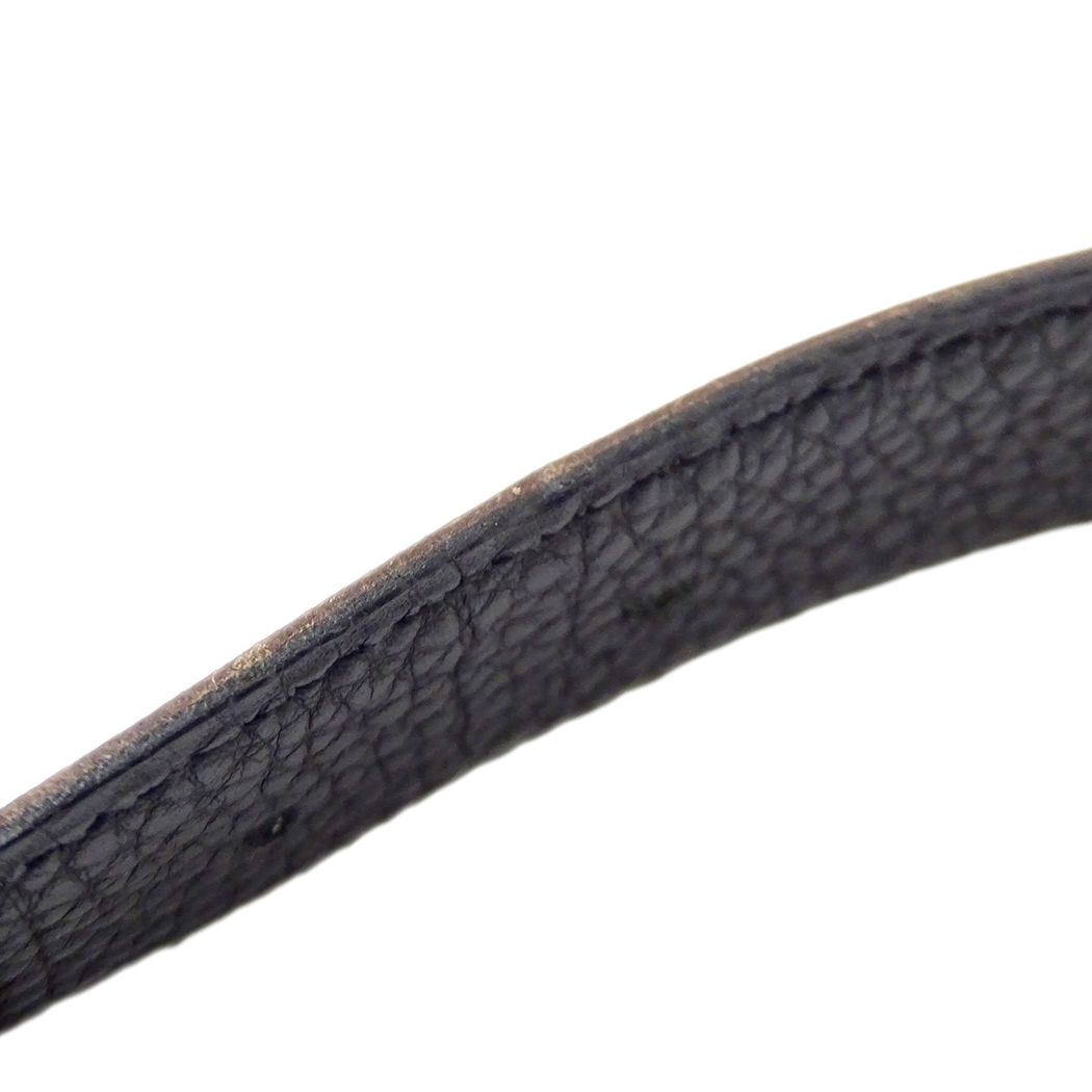 Hermes Belt H Leather Dark Brown Black Gold Reversible — view 7