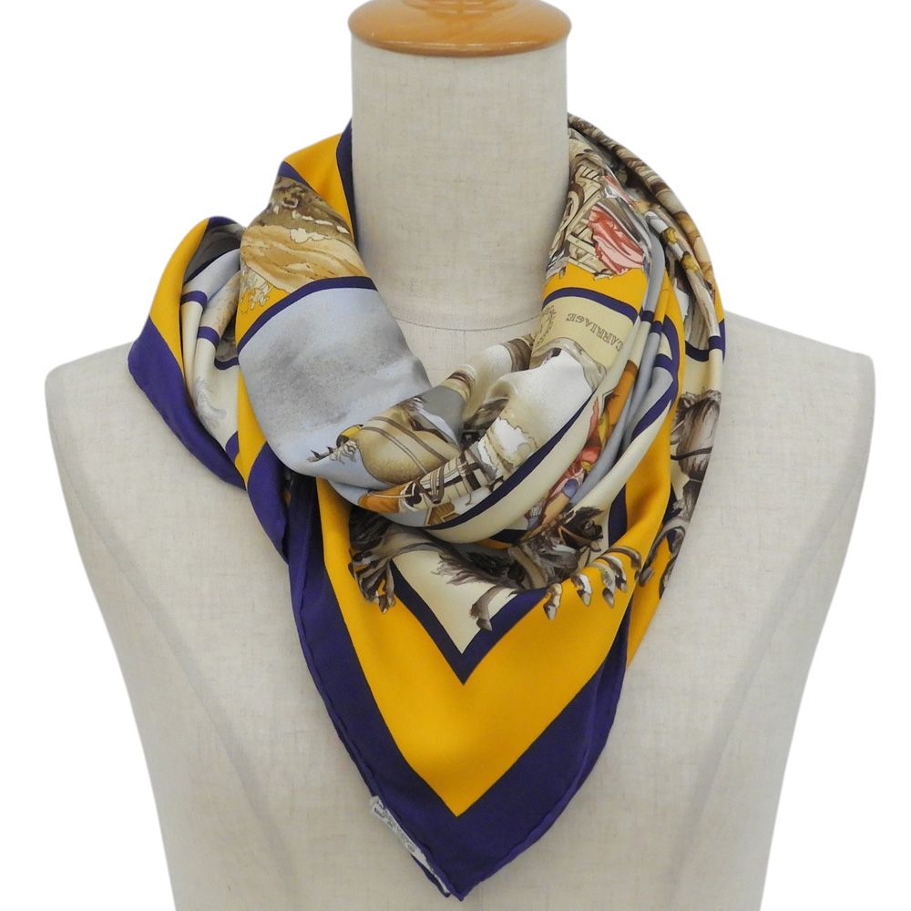 Hermes Carre 90 Voyage en Russie Russia Silk Scarf — view 2
