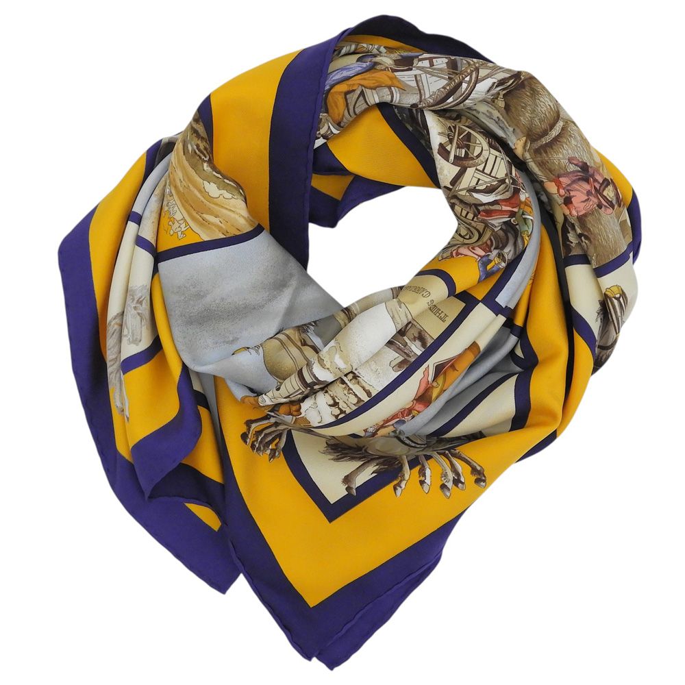 Hermes Carre 90 Voyage en Russie Russia Silk Scarf — view 3