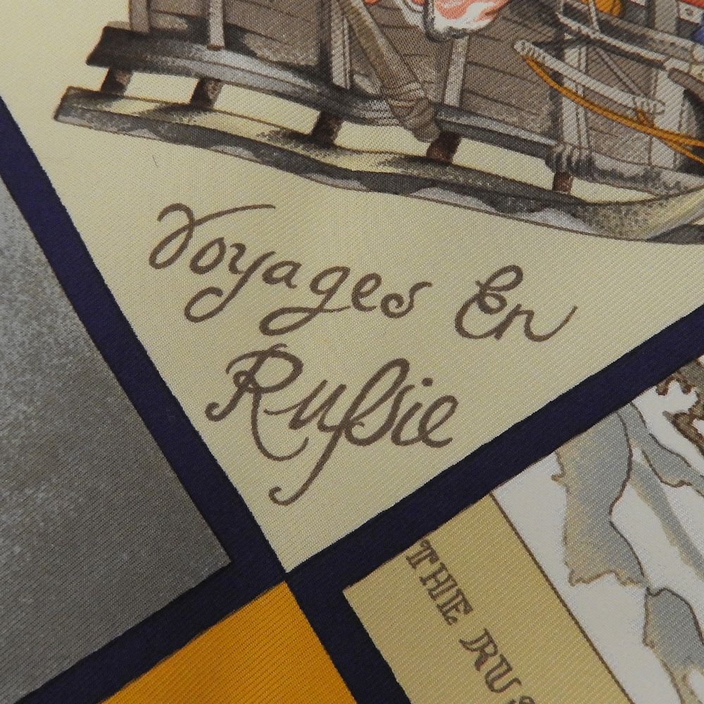 Hermes Carre 90 Voyage en Russie Russia Silk Scarf — view 5