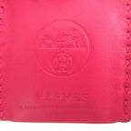 Hermes Sac Orange Agneau Milo Rose Mexico Key Holder Bag Charm — view 5