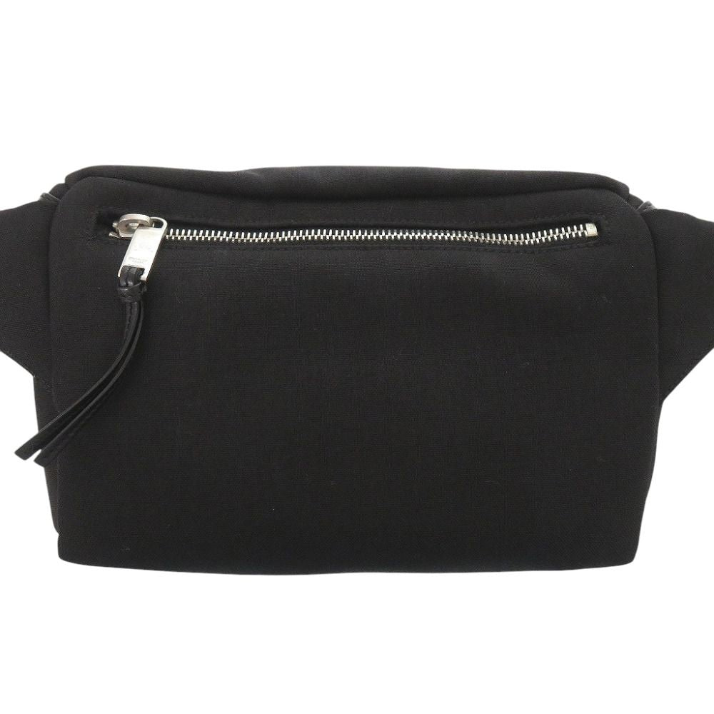 Saint Laurent Paris City Belt Bag Cotton Black — view 3