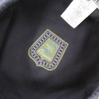 Hermes Saint Honore Sellier Buttons Denim Cotton Blue Beret Hat — view 4