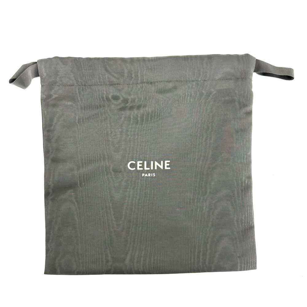 Celine Macadam Ava Logo Shoulder Bag Calfskin Brown Gold — view 8