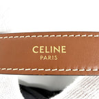 Celine Macadam Ava Logo Shoulder Bag Calfskin Brown Gold — view 5