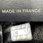 Chanel Tote Bag Quilted CC Logo Turnlock Shoulder Caviar Leather Black Gold — view 5