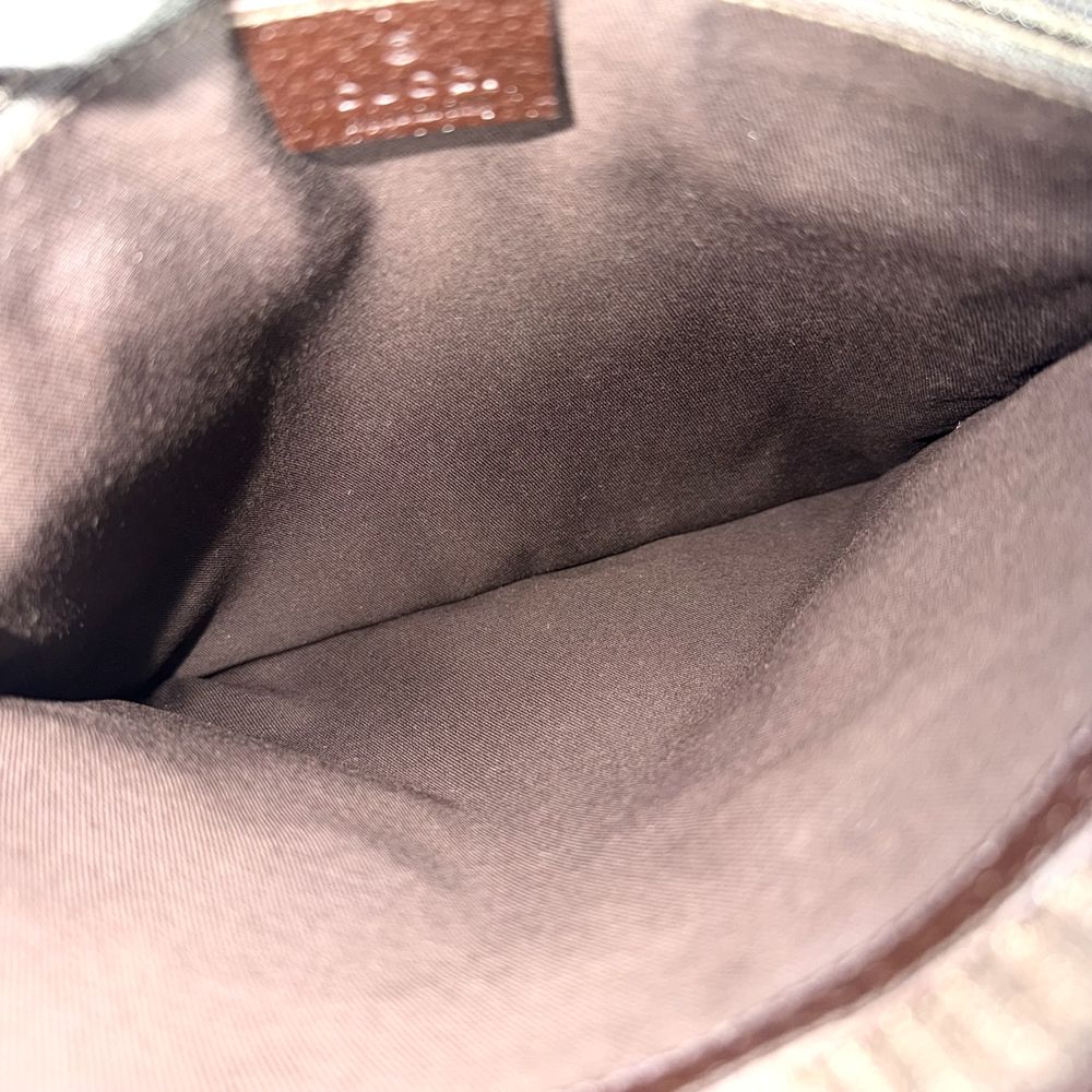 Gucci Shoulder Bag Sherry Line Crossbody GG Canvas Leather Beige Silver — view 4