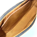 Celine Ava Triomphe One Handle Shoulder Bag Canvas Calfskin Brown Gold — view 4
