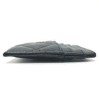 Chanel Card Case CC Logo Timeless Classic Quilted Caviar Leather Black — view 3