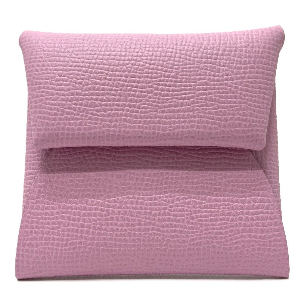 Hermes Coin Purse Bastia Epsom Mauve Sylvestre Pink