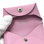 Hermes Coin Purse Bastia Epsom Mauve Sylvestre Pink — view 8