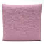 Hermes Coin Purse Bastia Epsom Mauve Sylvestre Pink — view 2