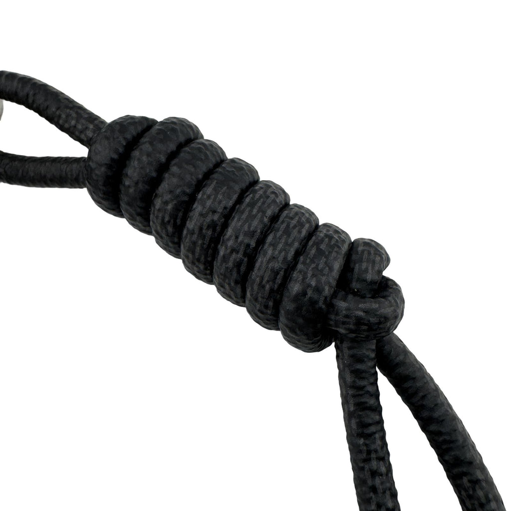 Louis Vuitton Key Holder Leather Rope Damier Graphite Key Ring Charm Black — view 6