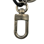 Louis Vuitton Key Holder Leather Rope Damier Graphite Key Ring Charm Black — view 3