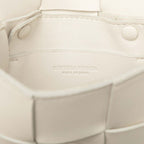 Bottega Veneta Maxi Intrecciato Cassette Mini Crossbody Shoulder Bag White — view 5