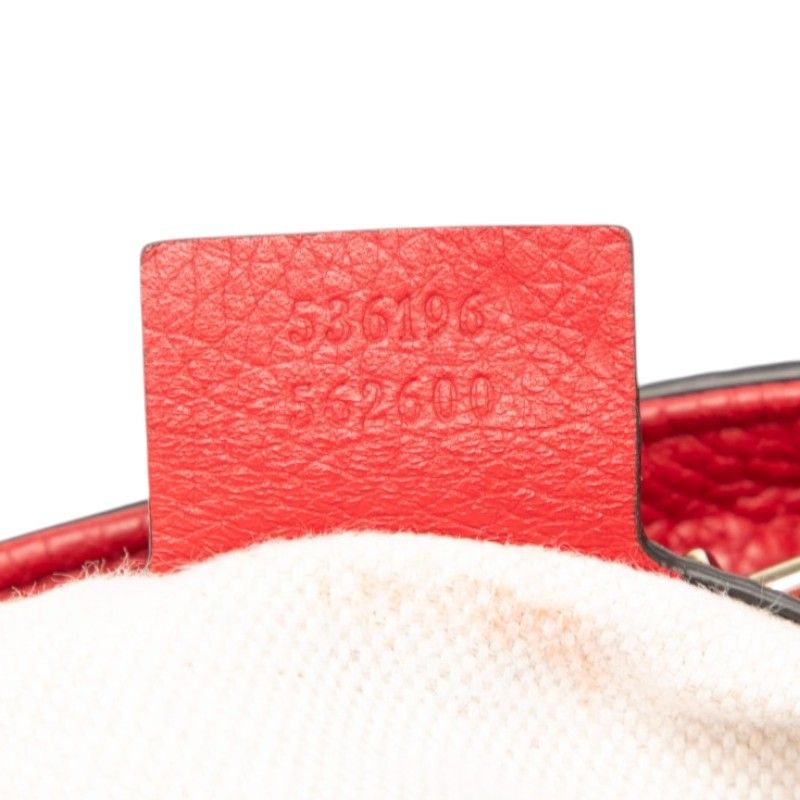 Gucci Soho Chain Shoulder Bag Tassel Red Leather — view 6
