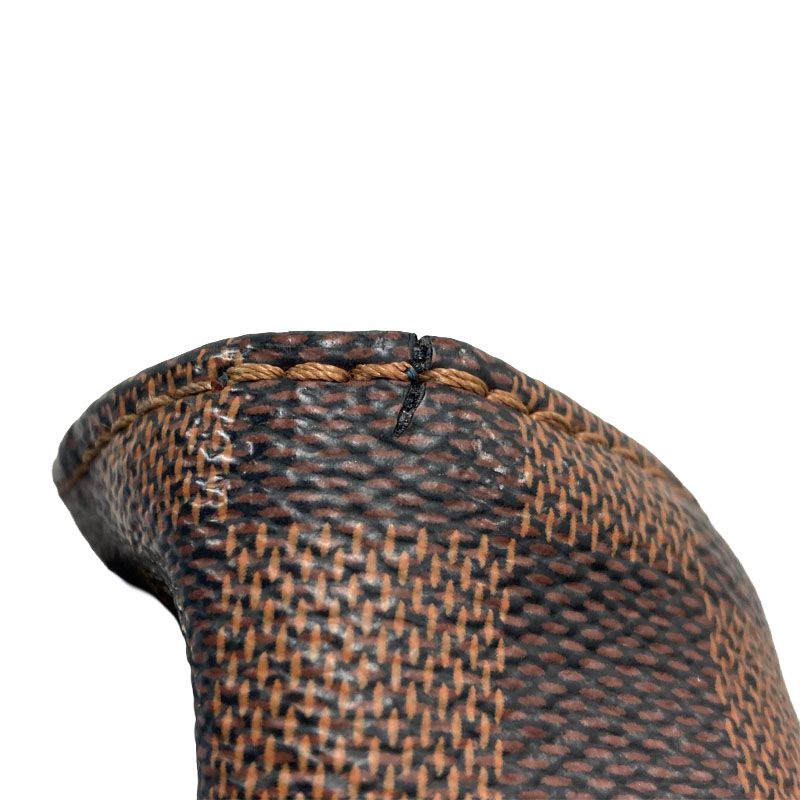 Louis Vuitton Damier Herald Tote Bag Brown Navy Leather — view 8