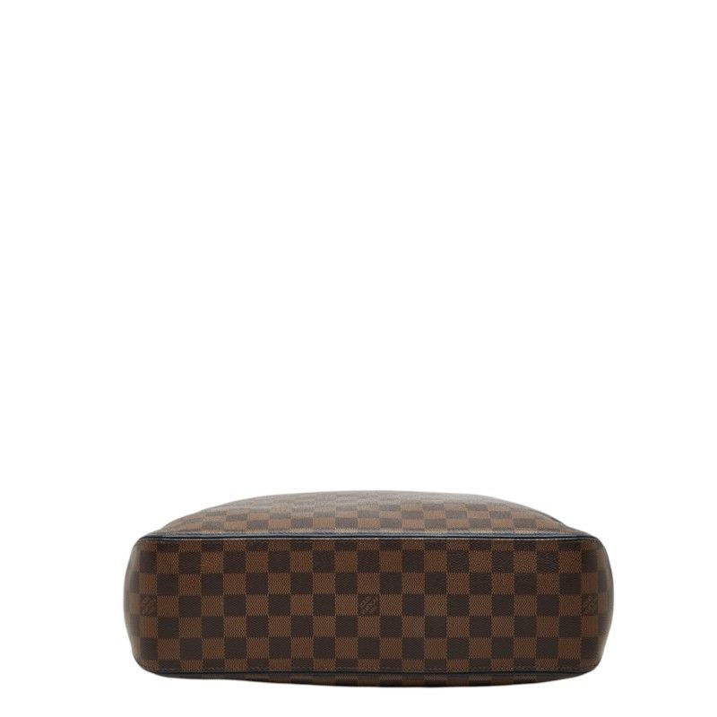 Louis Vuitton Damier Herald Tote Bag Brown Navy Leather — view 3