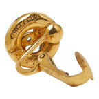 Chanel CC Logo Round Motif Earrings Ear Clip Gold Plated — view 5