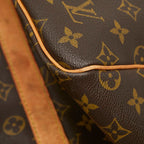 Louis Vuitton Monogram Keepall Bandouliere 55 Boston Bag 2-Way Brown Leather — view 7