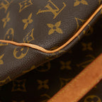 Louis Vuitton Monogram Keepall Bandouliere 55 Boston Bag 2-Way Brown Leather — view 6