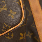 Louis Vuitton Monogram Keepall Bandouliere 55 Boston Bag 2-Way Brown Leather — view 4