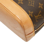 Louis Vuitton Monogram Alma Handbag Brown Leather — view 6