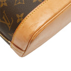 Louis Vuitton Monogram Alma Handbag Brown Leather — view 7