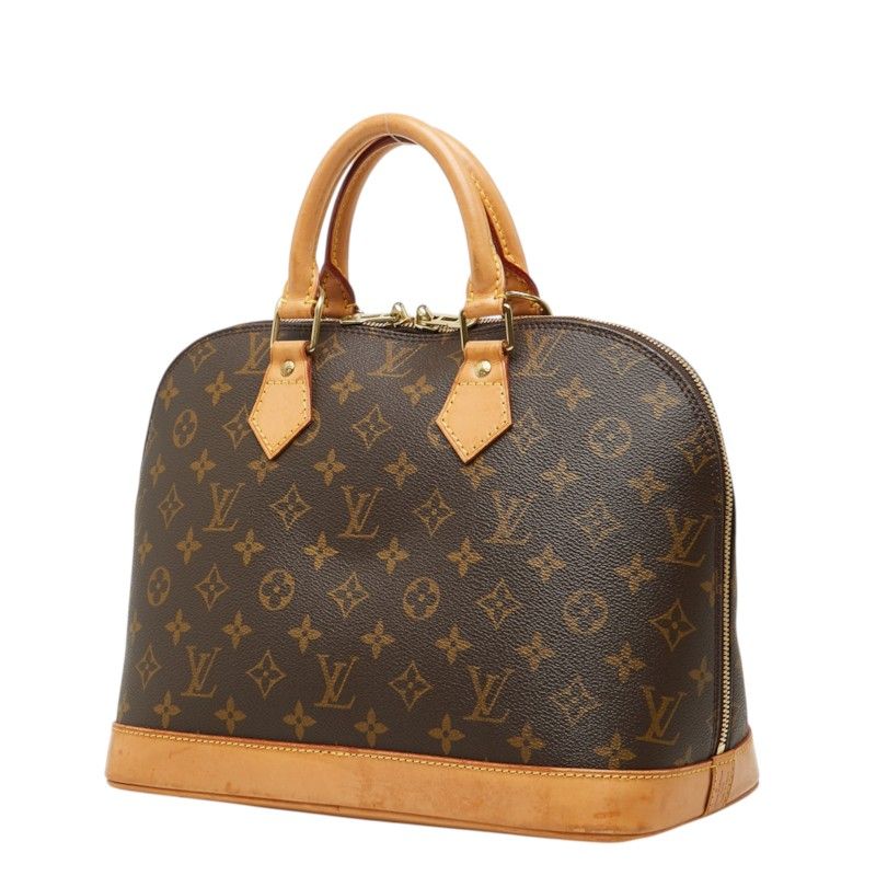 Louis Vuitton Monogram Alma Handbag Brown Leather — view 2