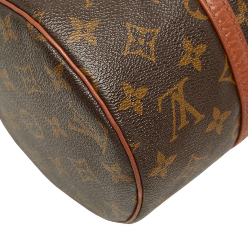 Louis Vuitton Monogram Shoulder Bag Brown Leather — view 7