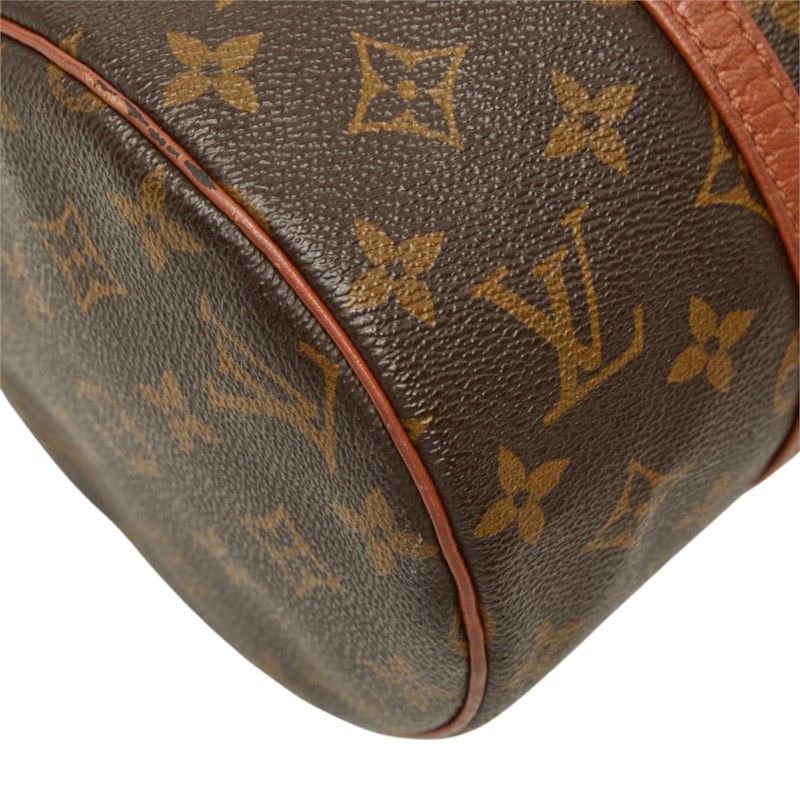 Louis Vuitton Monogram Shoulder Bag Brown Leather — view 5