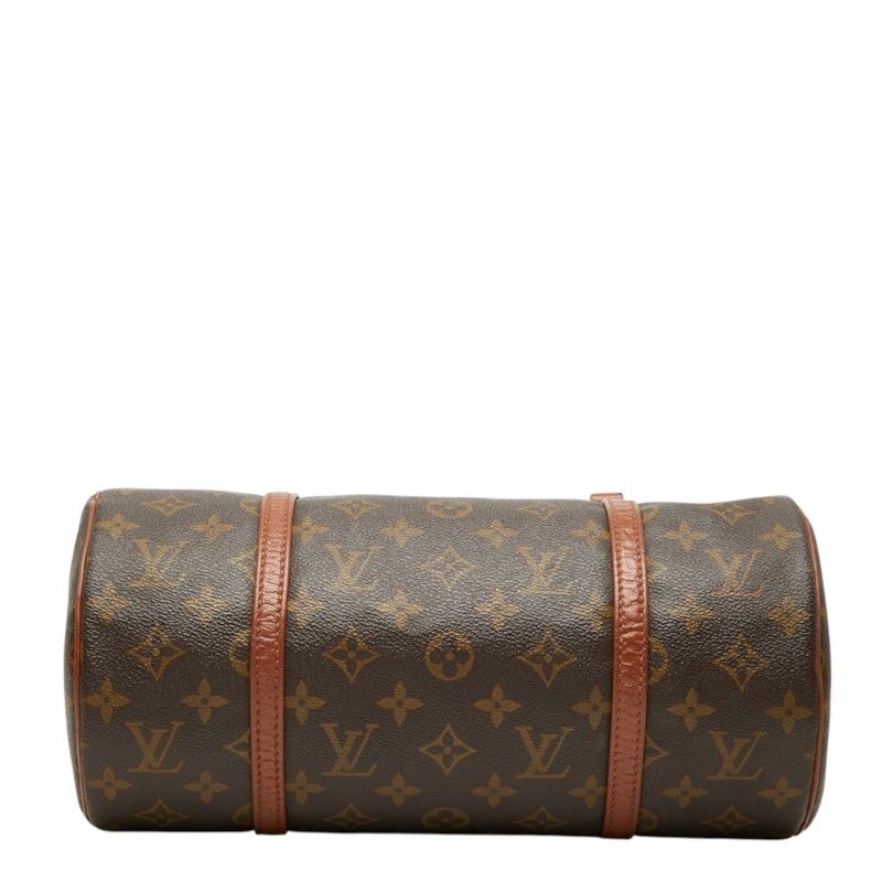 Louis Vuitton Monogram Shoulder Bag Brown Leather — view 3