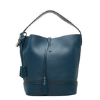 Louis Vuitton Cuir Nuance Shoulder Bag Navy Leather