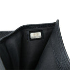 Chanel CC Logo Bifold Wallet Black Leather — view 8