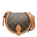 Louis Vuitton Monogram Tambourine Crossbody Shoulder Bag Brown Leather