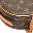 Louis Vuitton Monogram Tambourine Crossbody Shoulder Bag Brown Leather — view 7