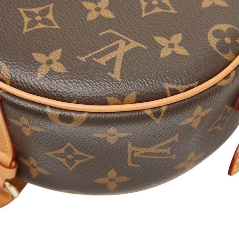 Louis Vuitton Monogram Tambourine Crossbody Shoulder Bag Brown Leather — view 6