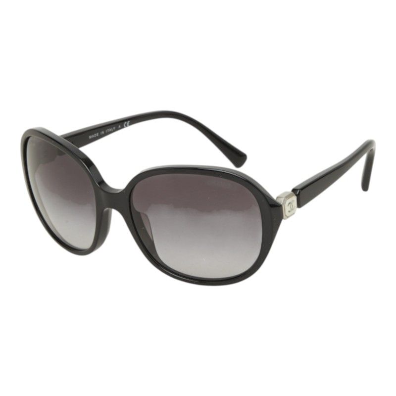 Chanel CC Logo Sunglasses Black Acetate Eyewear