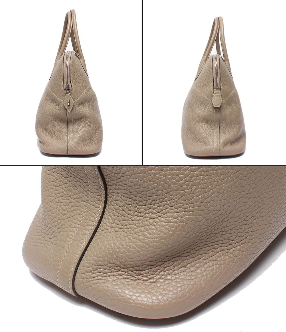 Hermes 2-Way Shoulder Bag Silver Taurillon Clemence Bolide 35 — view 7
