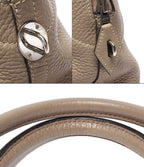 Hermes 2-Way Shoulder Bag Silver Taurillon Clemence Bolide 35 — view 6