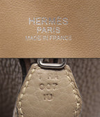 Hermes 2-Way Shoulder Bag Silver Taurillon Clemence Bolide 35 — view 4