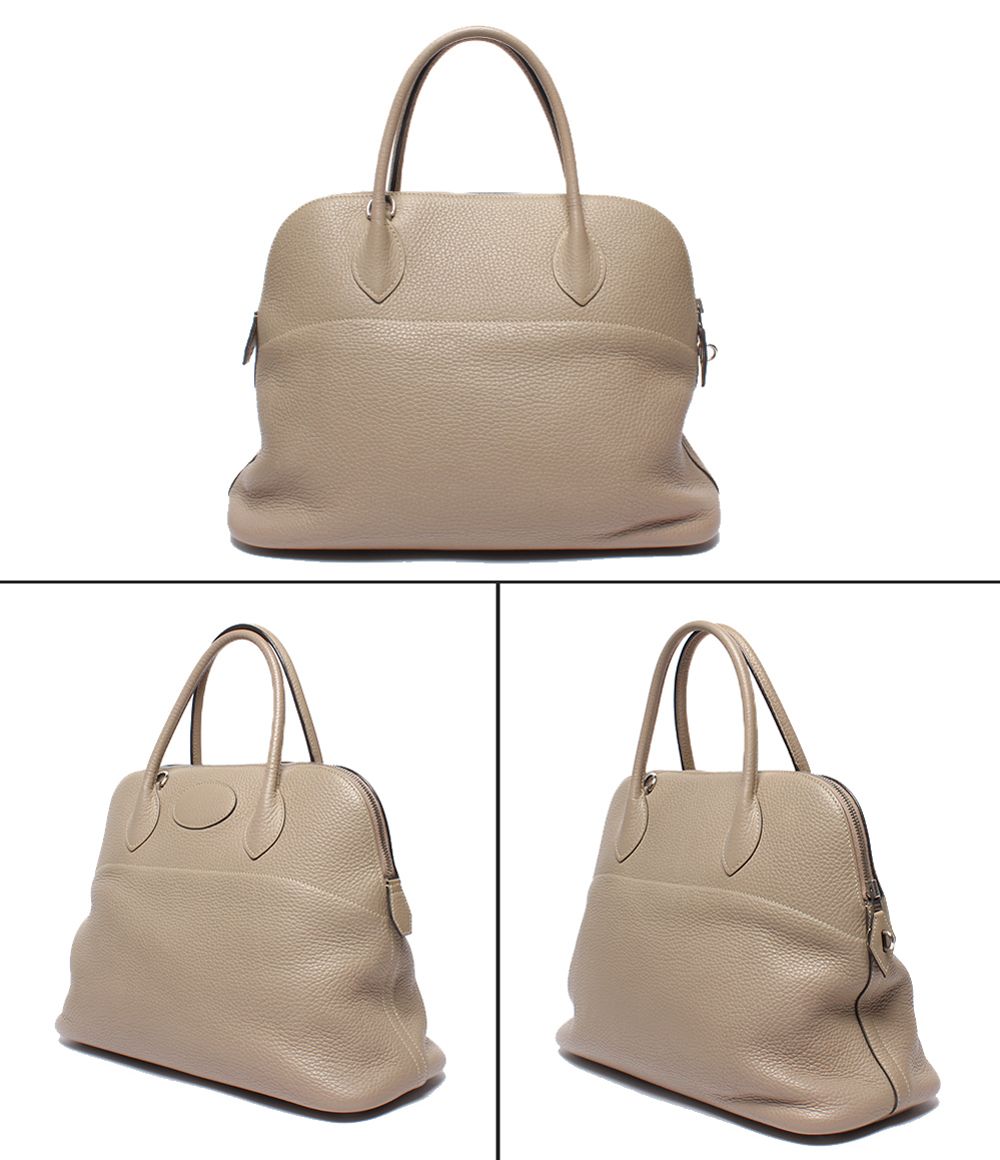 Hermes 2-Way Shoulder Bag Silver Taurillon Clemence Bolide 35 — view 2