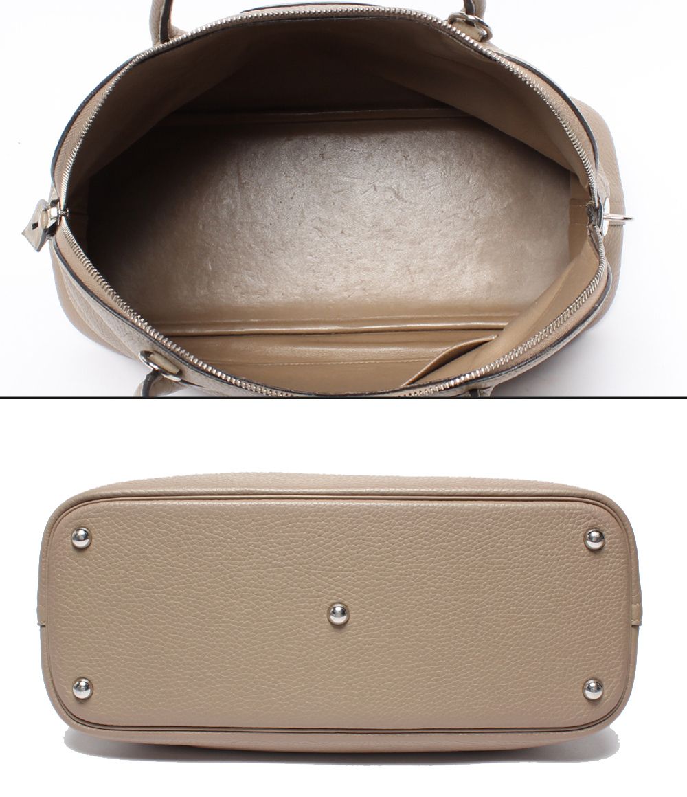 Hermes 2-Way Shoulder Bag Silver Taurillon Clemence Bolide 35 — view 3